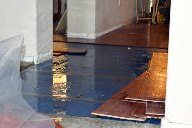Professional Sewage Cleanup technician working in Bessemer, MI
